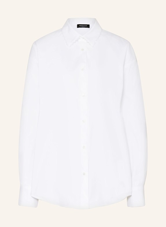 FABIANA FILIPPI Shirt blouse with decorative gems WHITE