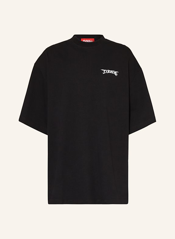 032c Oversized-Shirt NERVE SHATTER SCHWARZ/ WEISS