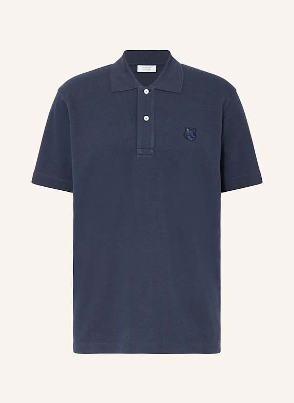 MAISON KITSUNÉ Piqué polo shirt DARK BLUE