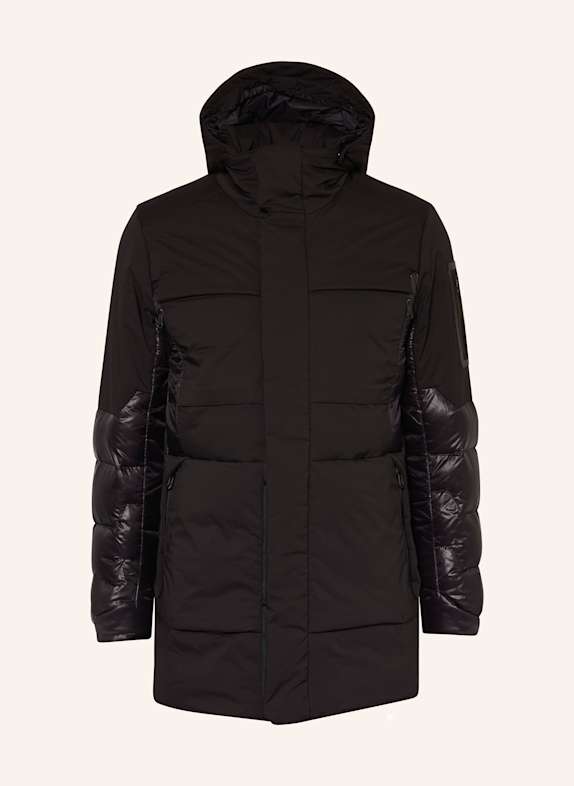 BOSS Lightweight-Daunenjacke EAMS mit abnehmbarer Kapuze SCHWARZ