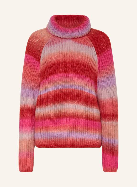 Smith & Soul Rollkragenpullover PINK/ ROT/ LACHS