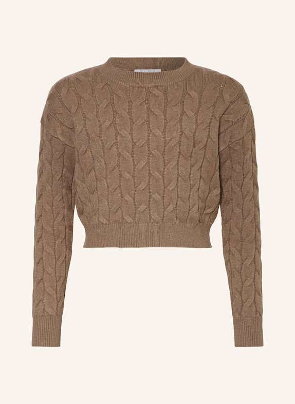 ELSY Cropped-Pullover BRAUN