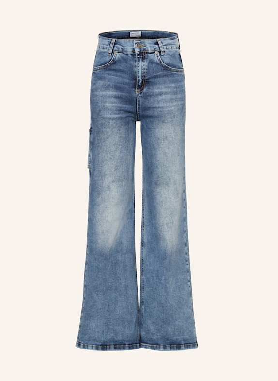 BLUE EFFECT Straight Jeans Wide Leg Fit 9698 Medium blue