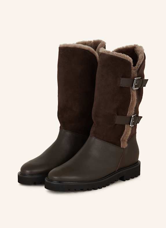 VIAMERCANTI Boots DARK BROWN