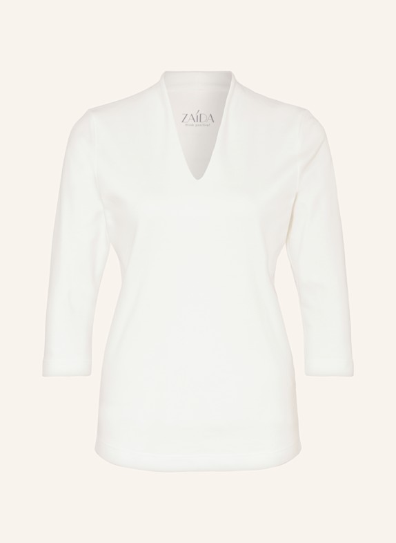ZAÍDA Shirt with 3/4 sleeves WHITE