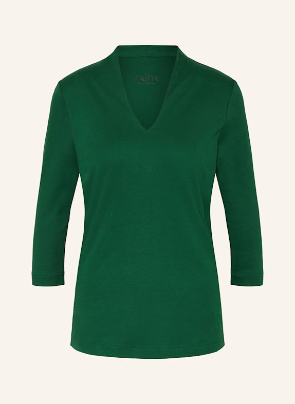ZAÍDA Shirt with 3/4 sleeves DARK GREEN