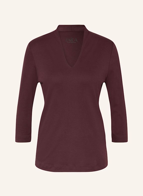 ZAÍDA Shirt with 3/4 sleeves DARK PURPLE