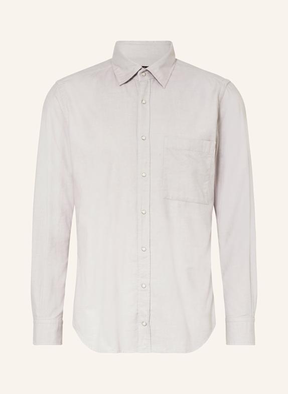 windsor. Flannel shirt LIVO slim fit LIGHT GRAY