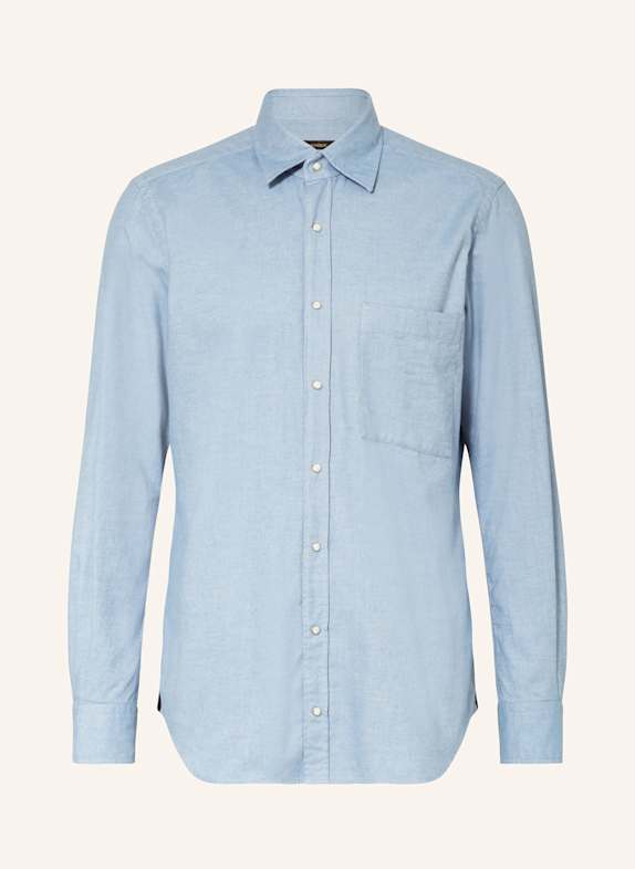windsor. Flanellhemd LIVO Slim Fit HELLBLAU