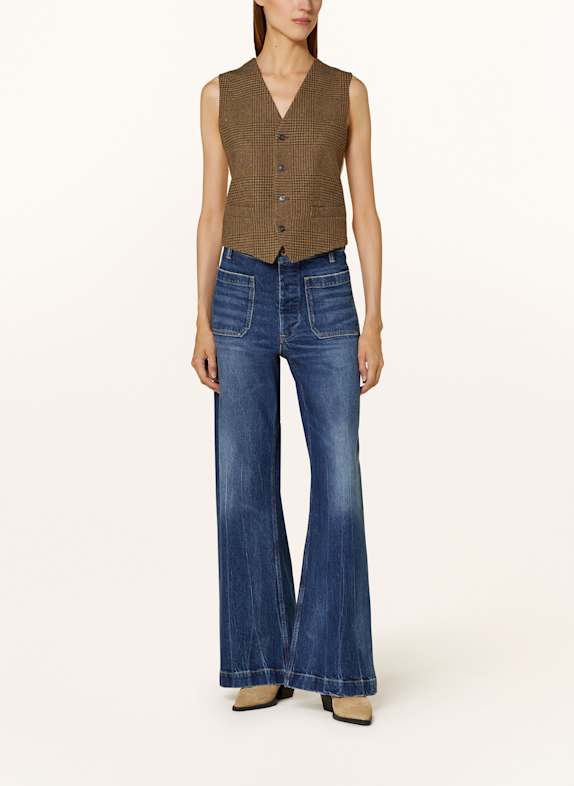 THE NORTH FACE Blazerweste BRAUN/ DUNKELGR&Uuml;N/ DUNKELLILA