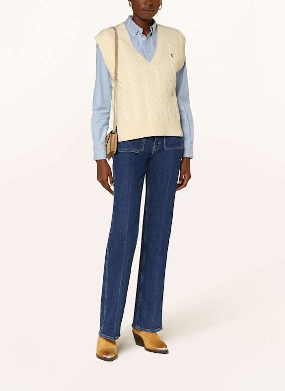 POLO RALPH LAUREN pull sans manches CRÈME