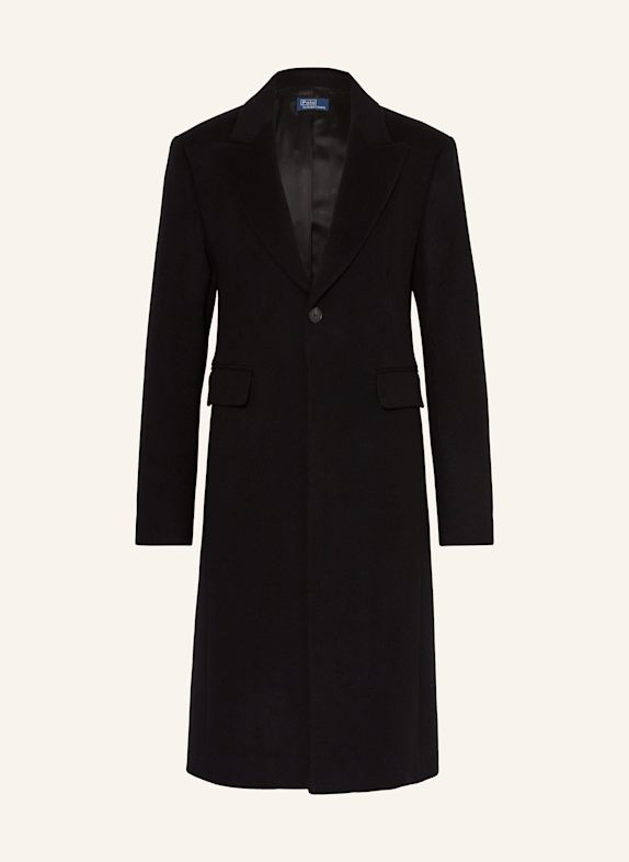 POLO RALPH LAUREN Wollmantel SCHWARZ