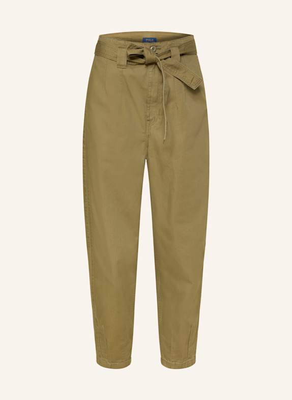 POLO RALPH LAUREN Paper bag trousers OLIVE