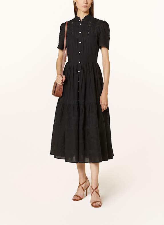 POLO RALPH LAUREN Dress with lace BLACK