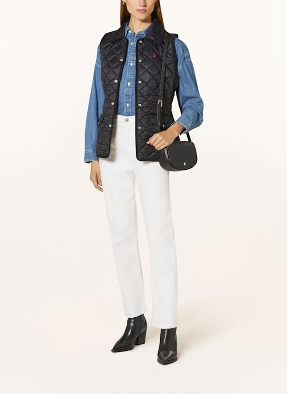 Prada Polo Shirt Quilted vest BLACK