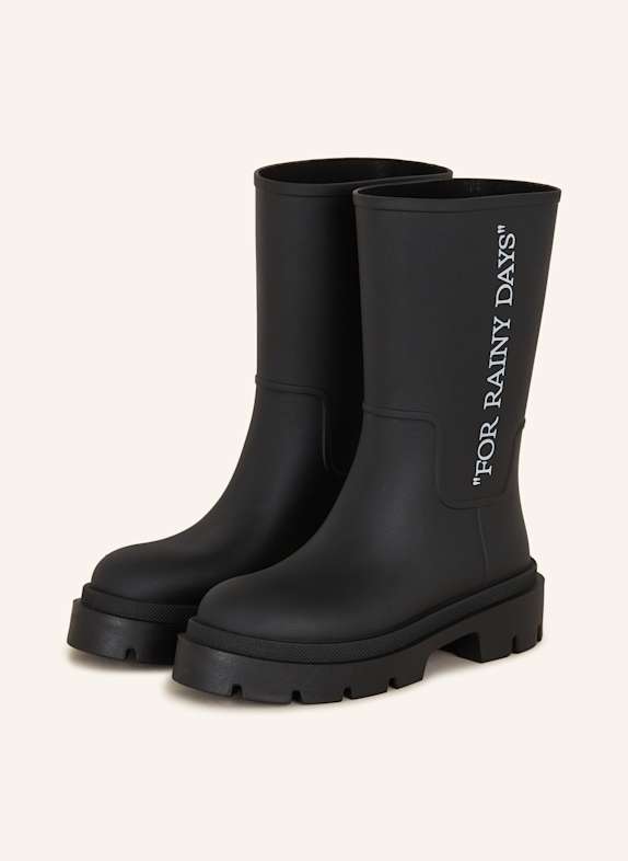 Off-White Boots SCHWARZ/ WEISS
