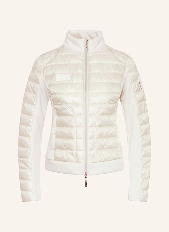 monari Quilted jacket in mixed materials CREAM