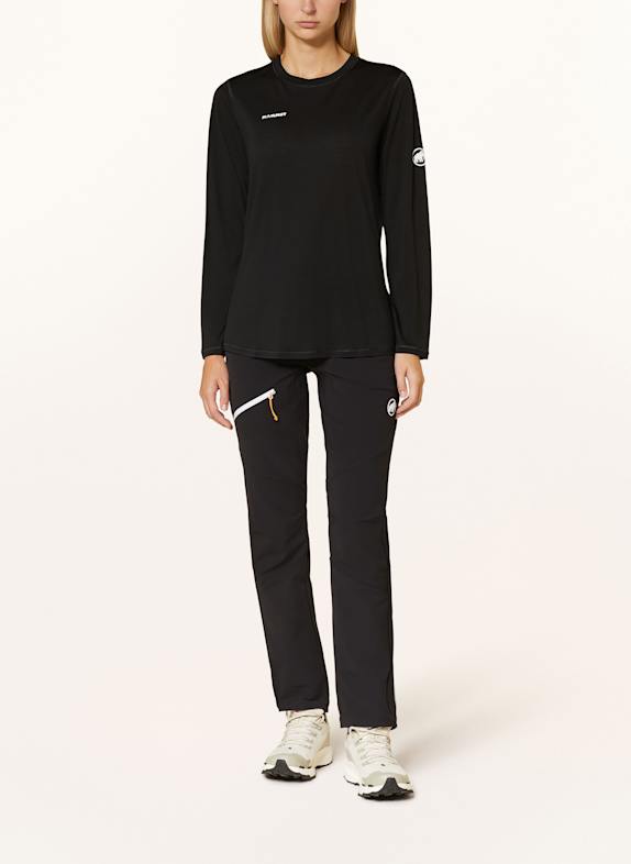 MAMMUT Longsleeve TREE WOOL met merinowol ZWART