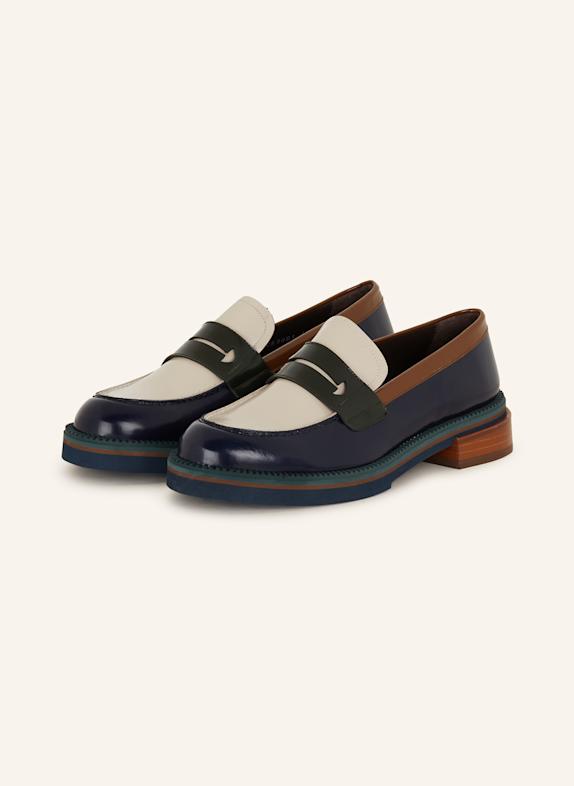 Pertini Penny loafers LIGHT GRAY/ DARK BLUE/ BROWN