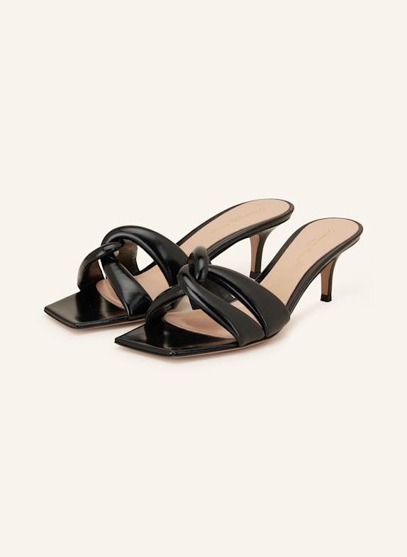 Gianvito Rossi Lack-Mules NUIT SCHWARZ