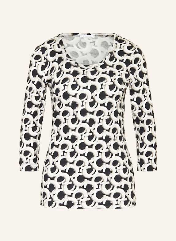 efixelle Shirt with 3/4 sleeves BLACK/ GRAY/ WHITE