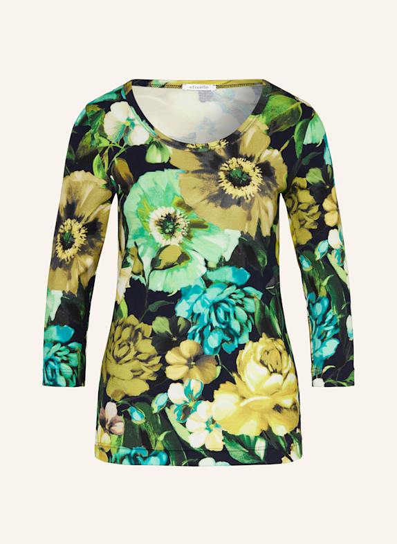 efixelle Shirt with 3/4 sleeves YELLOW/ GREEN/ TURQUOISE