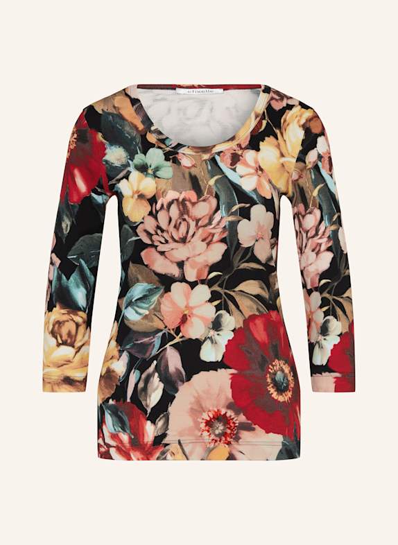 efixelle Shirt with 3/4 sleeves DARK BLUE/ RED