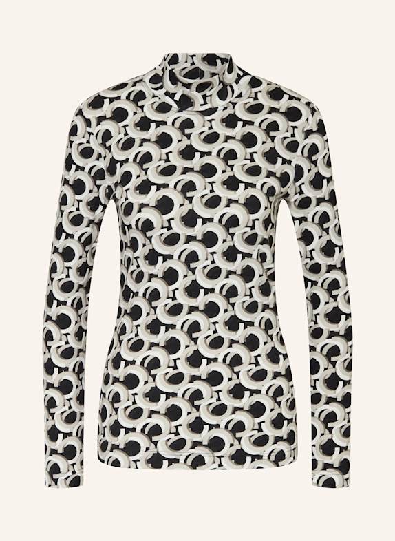 efixelle Long sleeve shirt BLACK/ WHITE/ LIGHT GRAY
