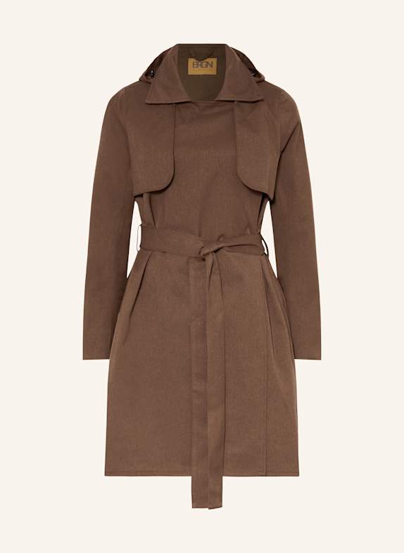 BRGN Regenmantel DUNKELBRAUN