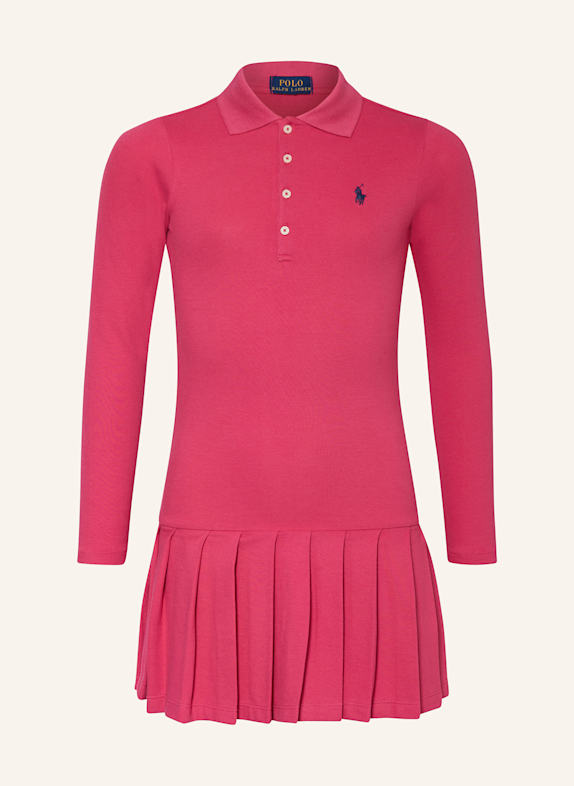 POLO RALPH LAUREN Piqué-Polokleid PINK
