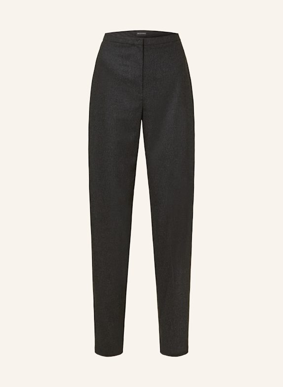 EMPORIO ARMANI Marlenehose aus Flanell DUNKELGRAU
