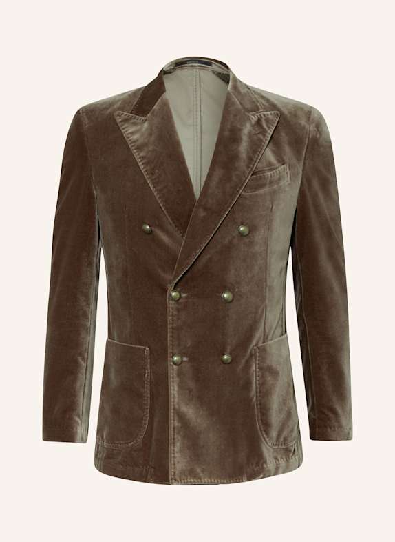 windsor. Samtsakko SALINO Extra Slim Fit BRAUN