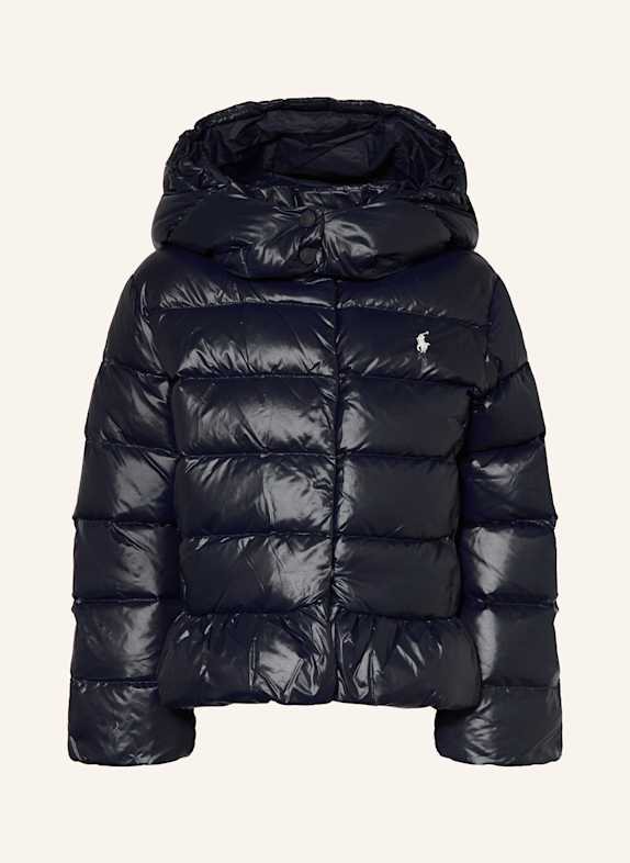 POLO RALPH LAUREN Kurtka puchowa z odpinanym kapturem GRANATOWY