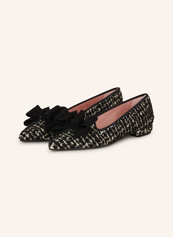 Pretty Ballerinas Ballerinas CLEMENTINE mit Glitzergarn SCHWARZ/ GOLD