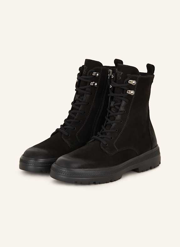 paul green Lace-up boots BLACK