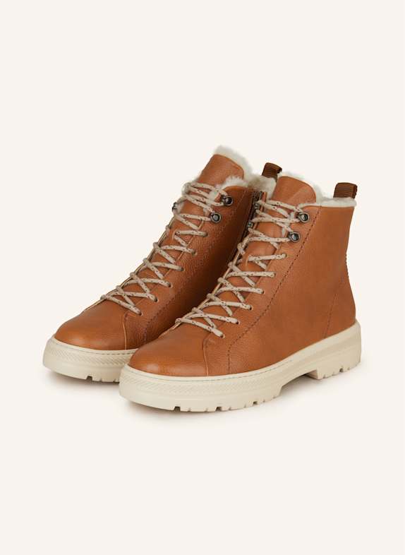 paul green Lace-up boots BROWN