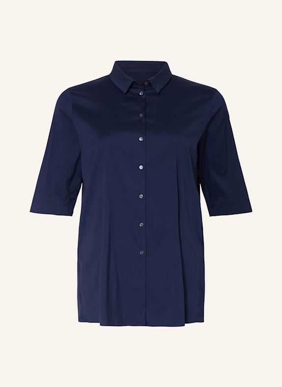 MARINA RINALDI VOYAGE BATRIXA shirt blouse with 3/4 sleeves DARK BLUE