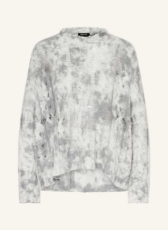 AVANT TOI Cashmere sweater WHITE/ GRAY