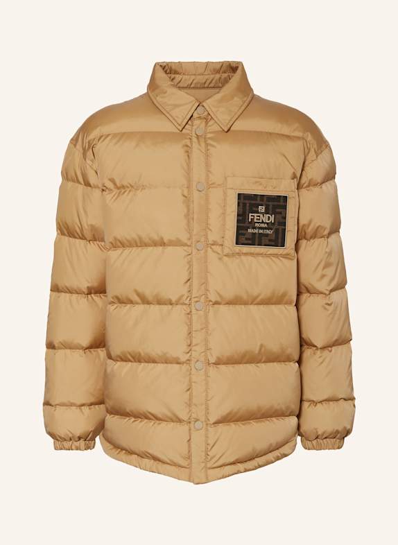 FENDI Steppjacke CAMEL