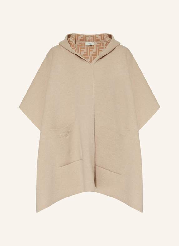 FENDI Cape BEIGE/ CAMEL