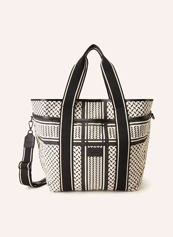Lala Berlin Torba shopper MERGE CZARNY/ BIAŁY