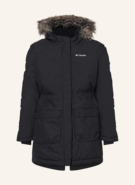 Columbia Parka NORDIC STRIDER™ II s odnímatelnou umělou kožešinou ČERNÁ