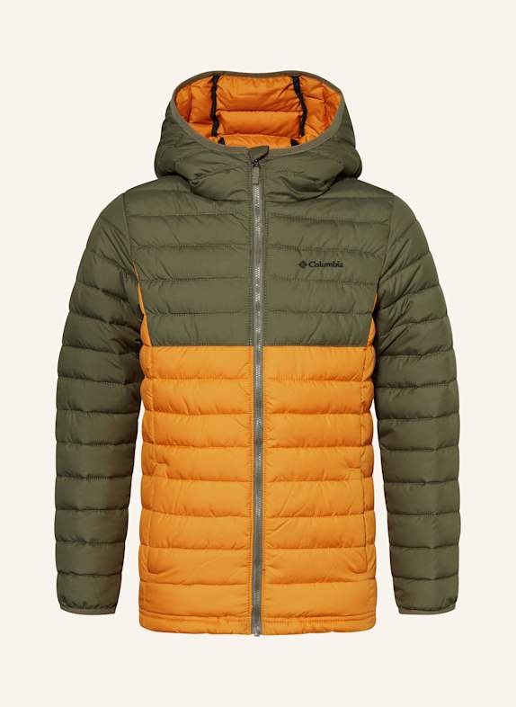 Columbia Prošívaná bunda POWDER LITE™ II KHAKI/ ORANŽOVÁ