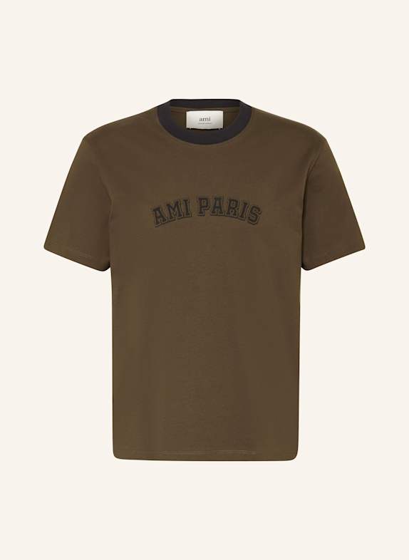 AMI PARIS T-shirt DARK BROWN