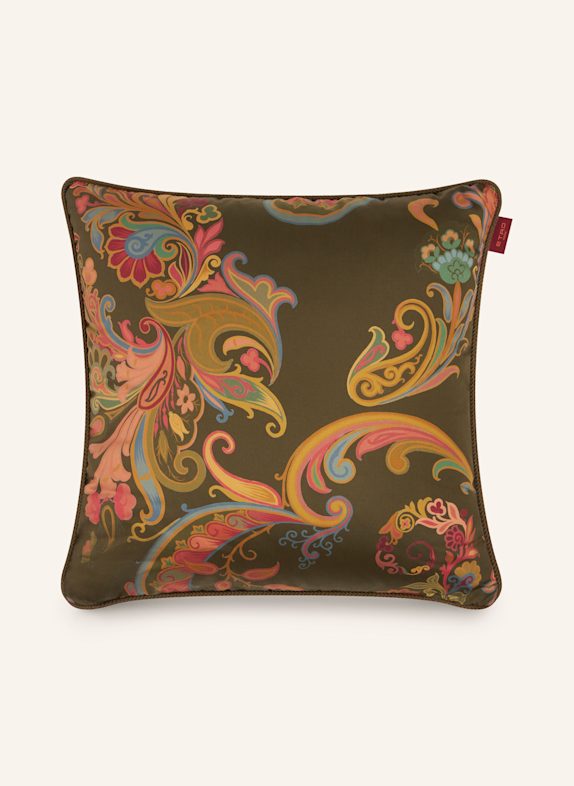 ETRO Home Satin decorative cushions KHAKI/ PINK