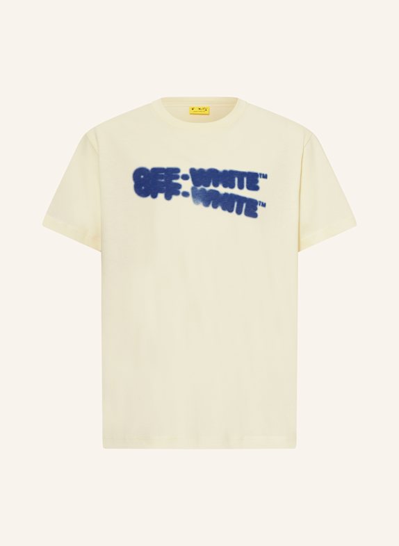 Off-White T-shirt KREMOWY/ NIEBIESKI
