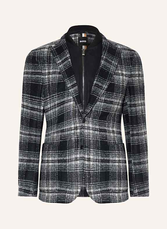 BOSS Sakko HANRY Regular Fit mit herausnehmbarer Blende DUNKELBLAU/ WEISS