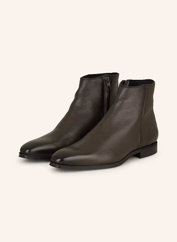 BOSS THEON ankle boots DARK BROWN