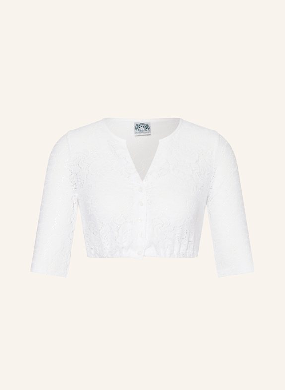 Hammerschmid Dirndlbluse GERLINDE mit 3/4-Arm WEISS
