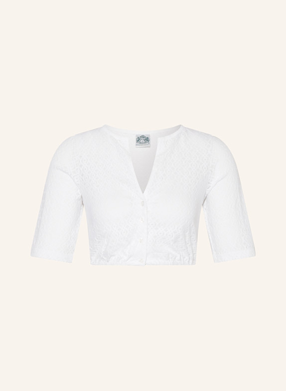 Hammerschmid Dirndlbluse SENTA mit 3/4-Arm WEISS